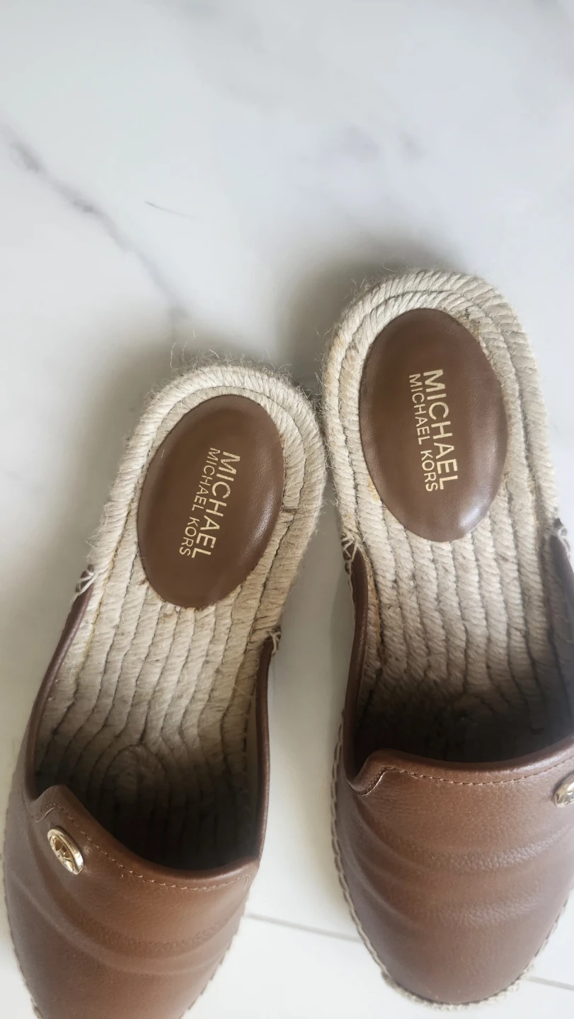 Michael Kors Brown Leather Espadrille Mules - photo 2