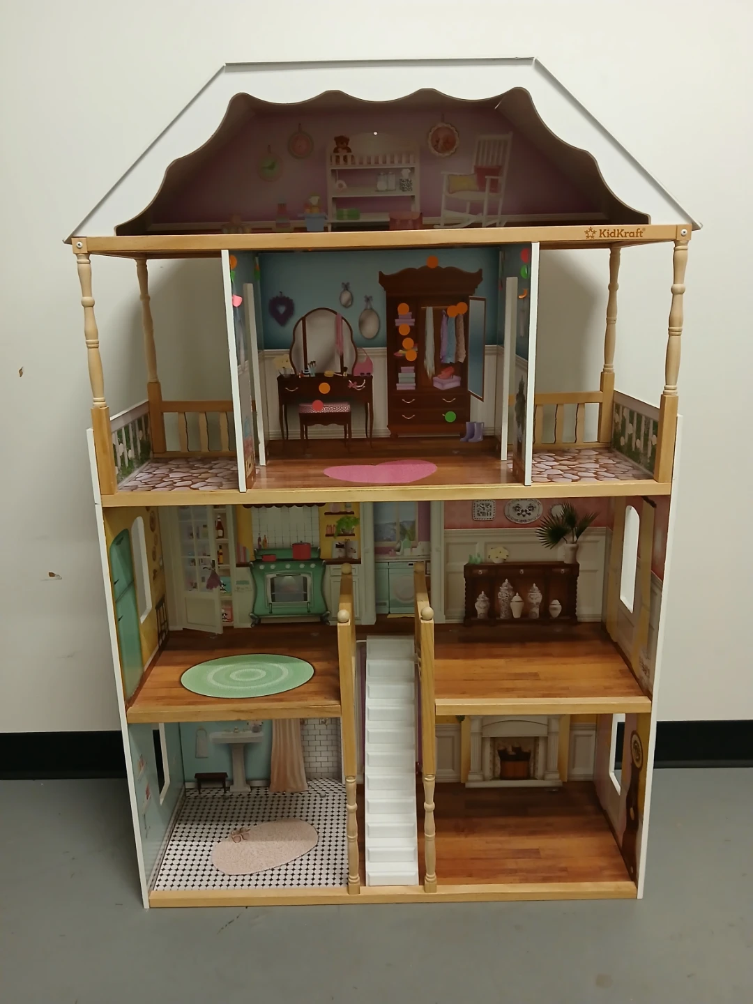 Wooden Dollhouse 4ft H × 36" W ×15" - photo 2