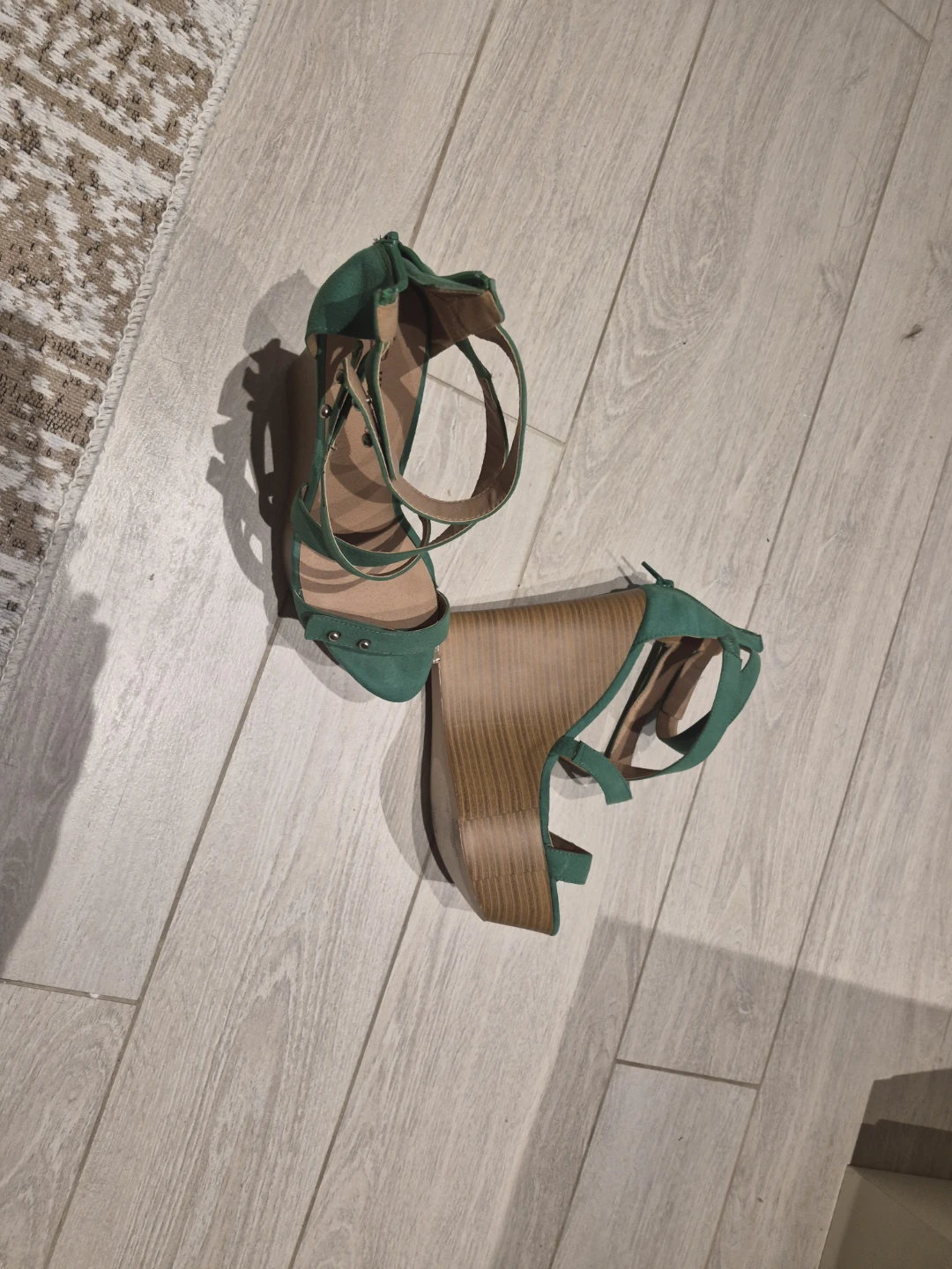 Green platform heels - photo 2