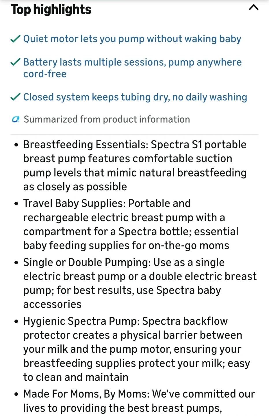 Like-new Spectra S1 Portable Double Electric Breast Pump - photo 2