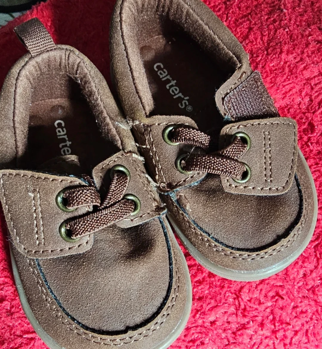 Carter's Toddler Boys Brown Boat Shoes Size 7
