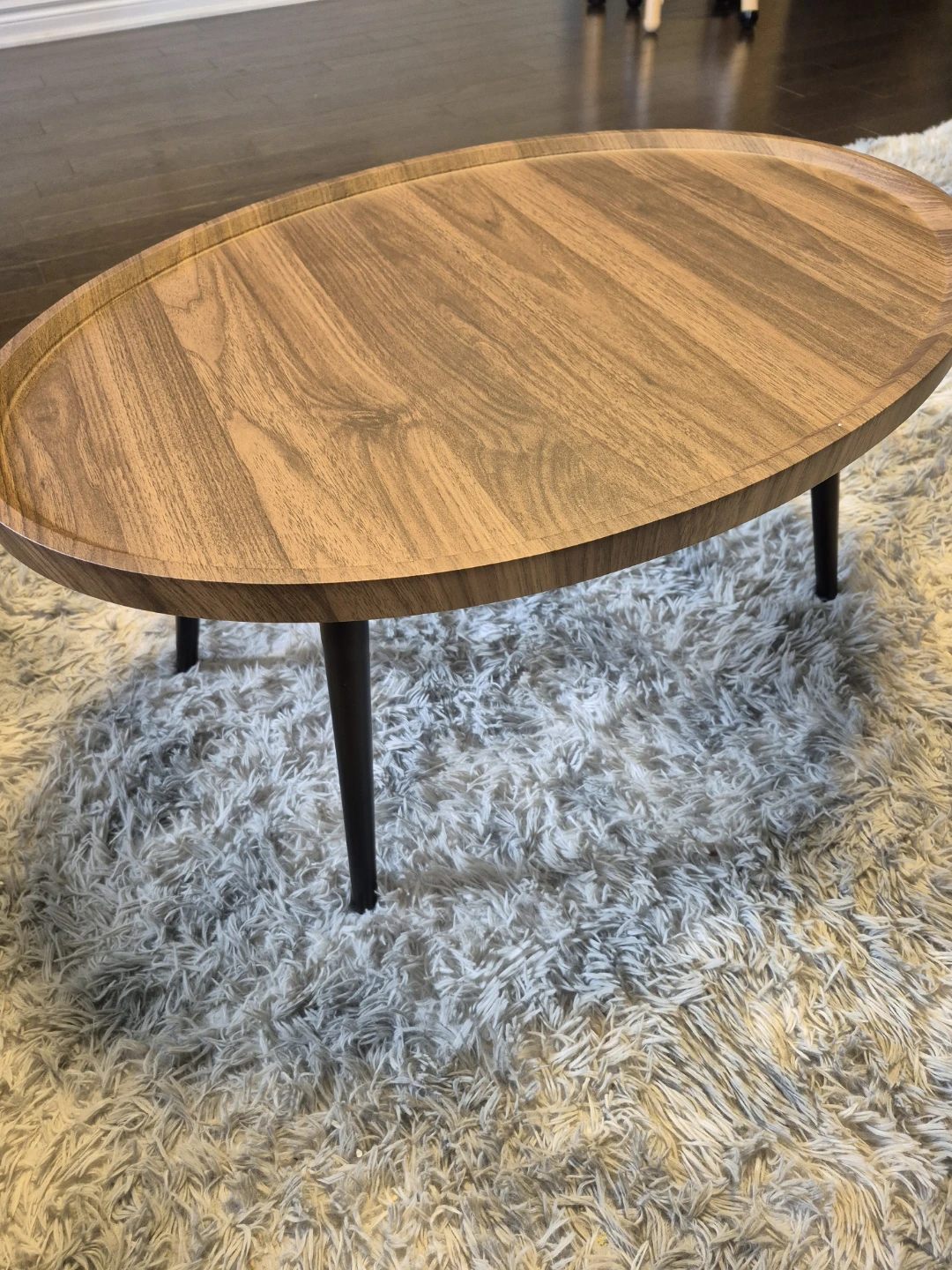 Oval Wood Coffee Table - photo 2