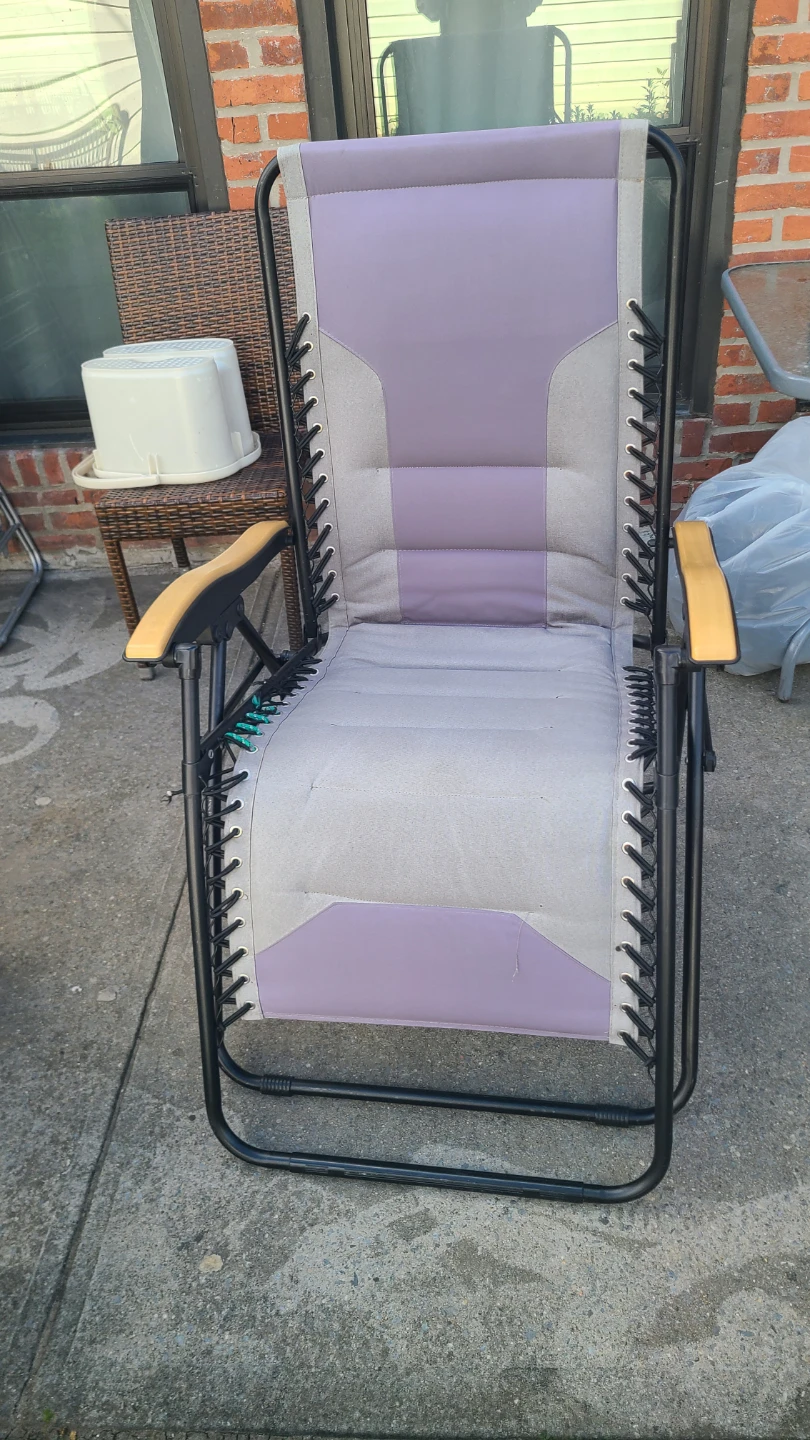 Purple and Gray Zero Gravity Chair - photo 2