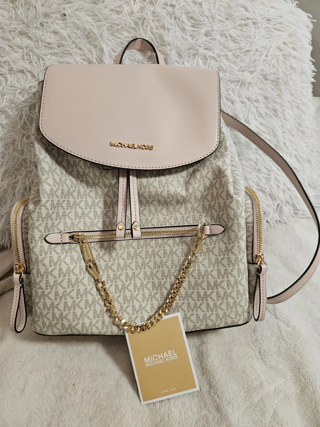 Michael Kors Backpack - Beige/Pink