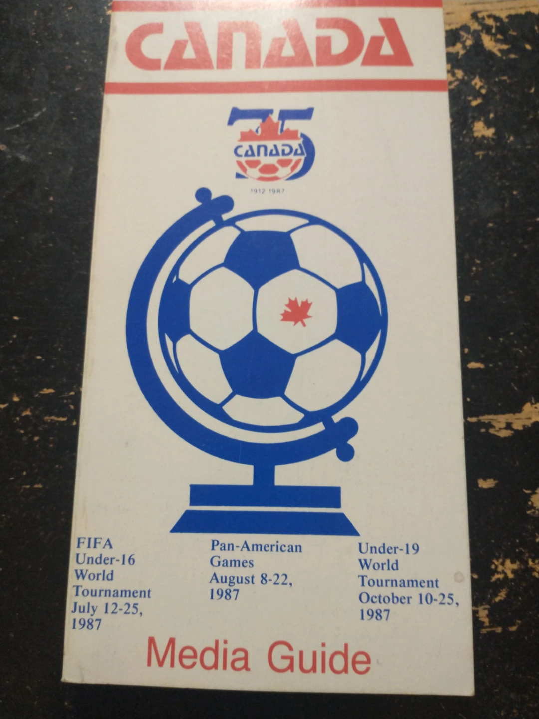 Rare 1987 75th Anniversary Soccer Canada Media Guide