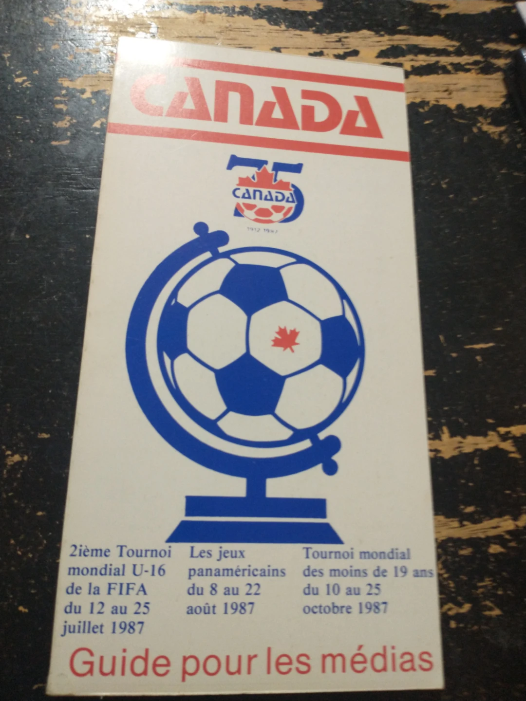 Rare 1987 75th Anniversary Soccer Canada Media Guide - photo 2