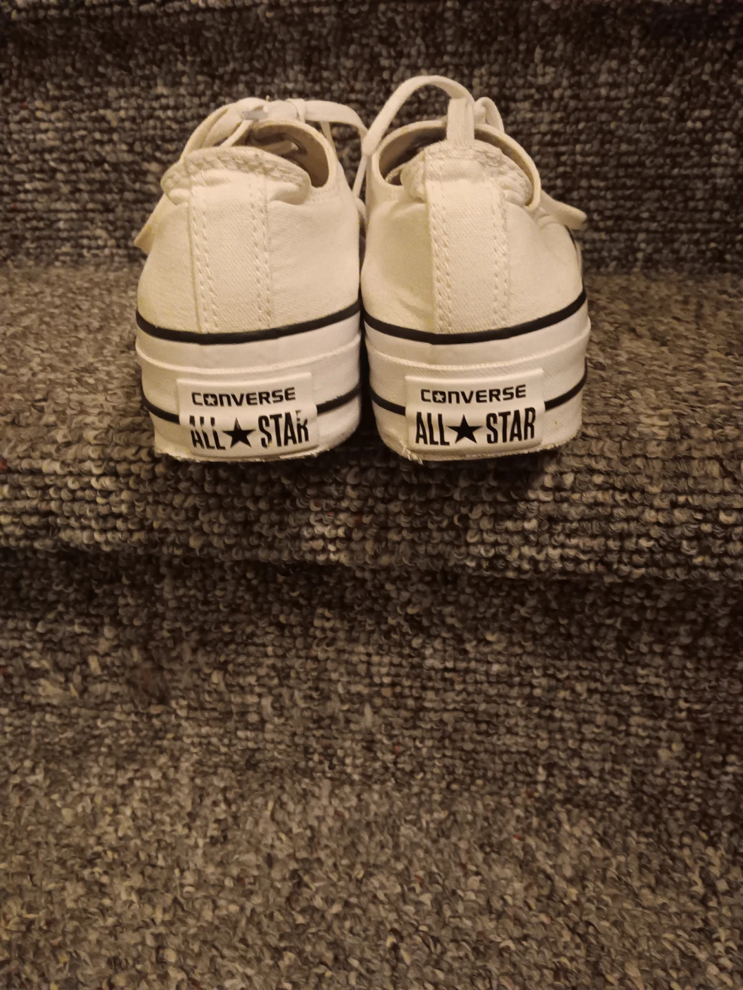 White Converse All Star Platform Chuck Taylor Sneakers - photo 2