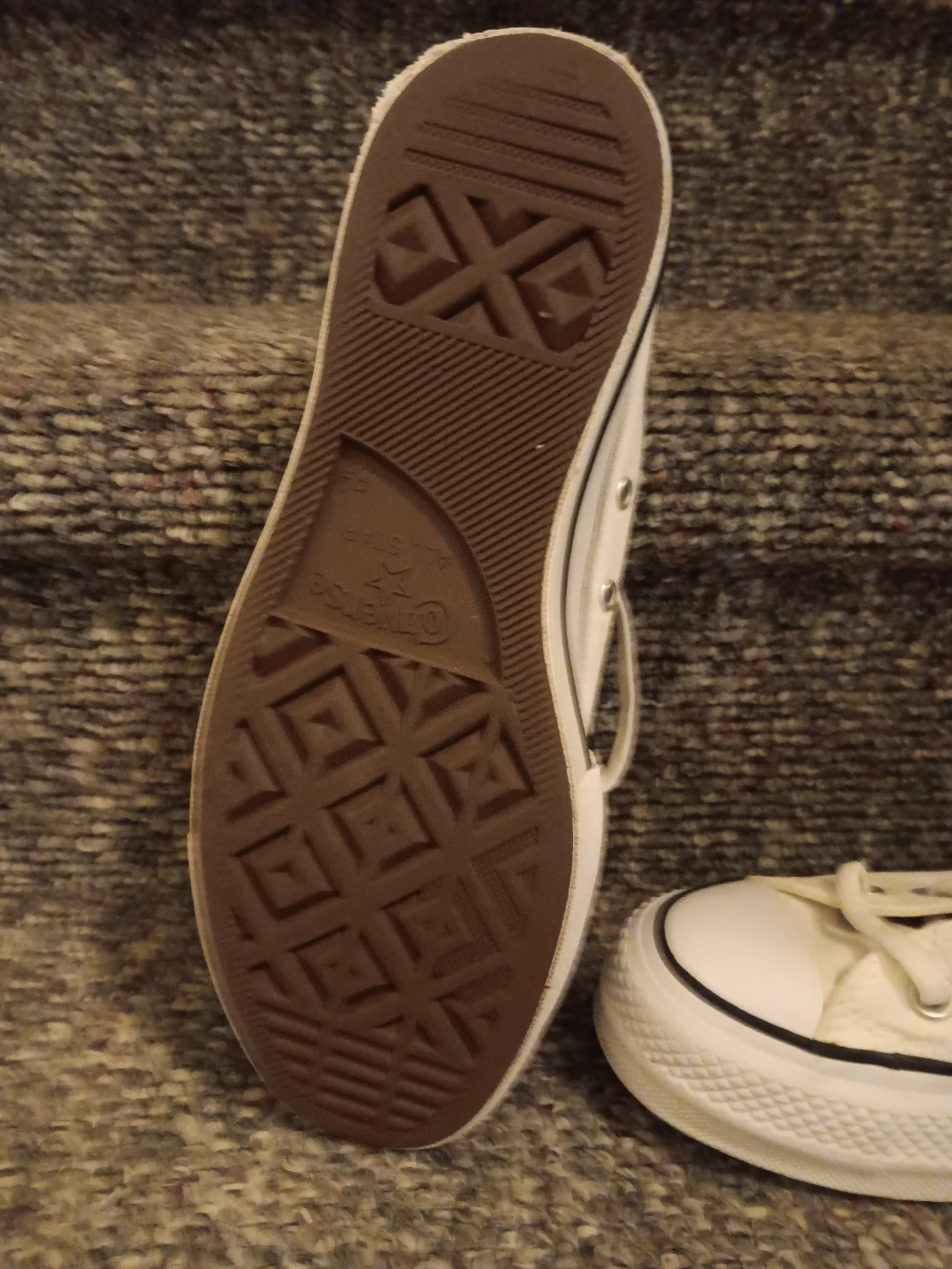 White Converse All Star Platform Chuck Taylor Sneakers - photo 3