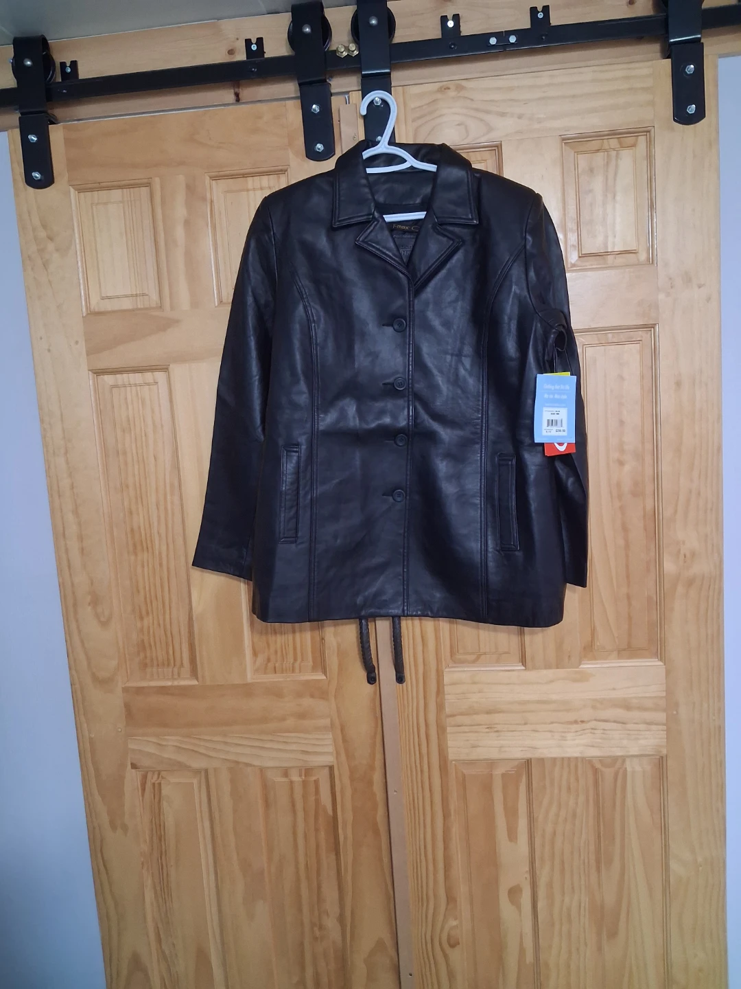 Denver Hayes Black Leather Jacket - XL