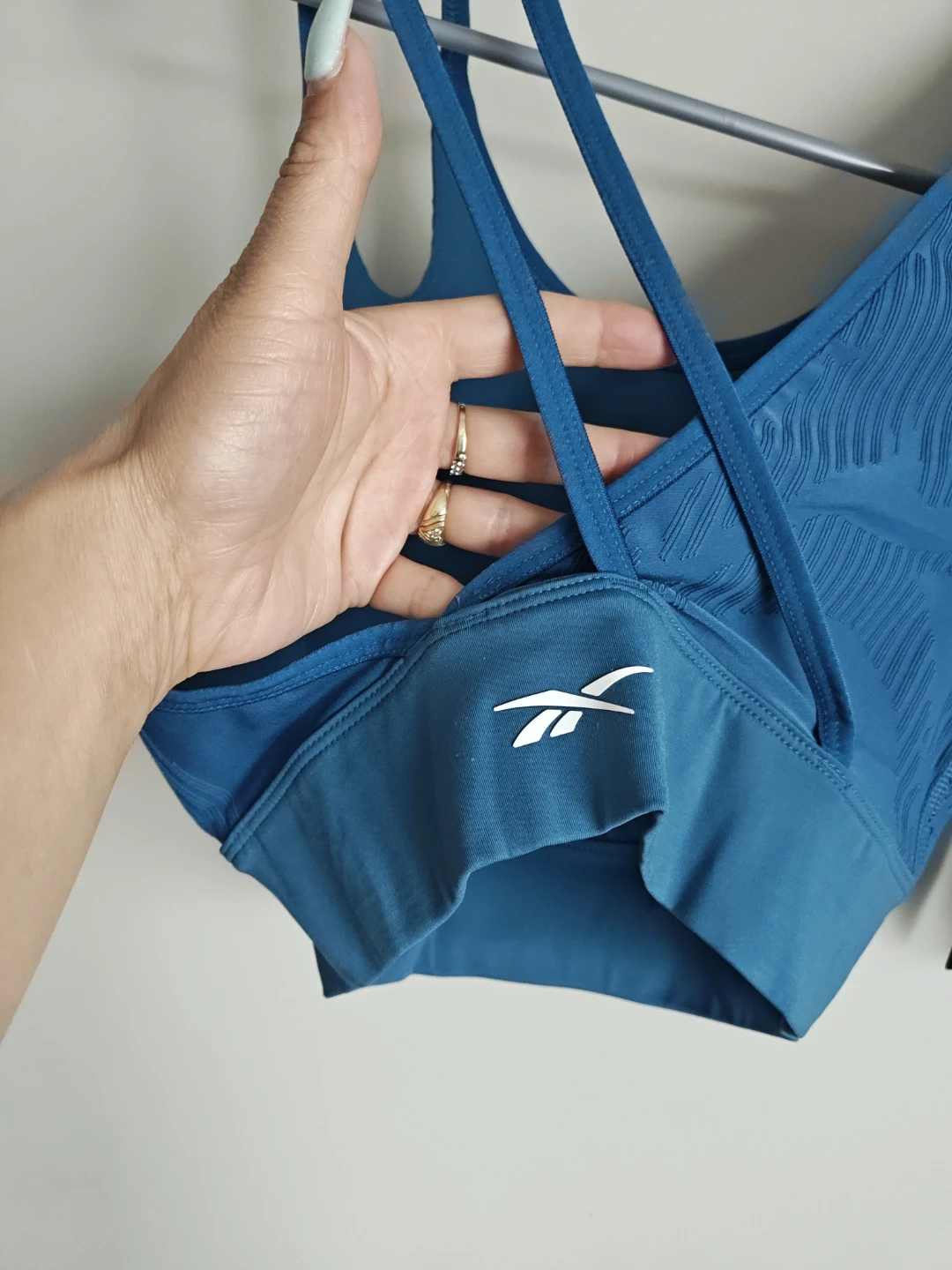 Reebok Knit Training Crop Top Teal - photo 4
