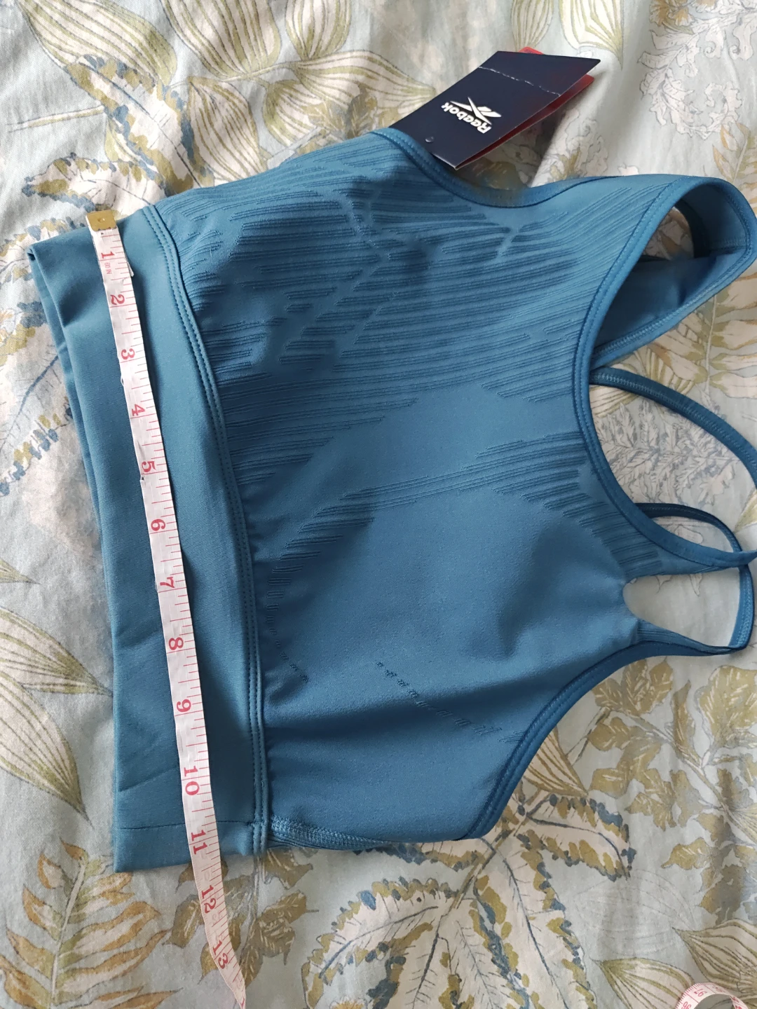 Reebok Knit Training Crop Top Teal - photo 5