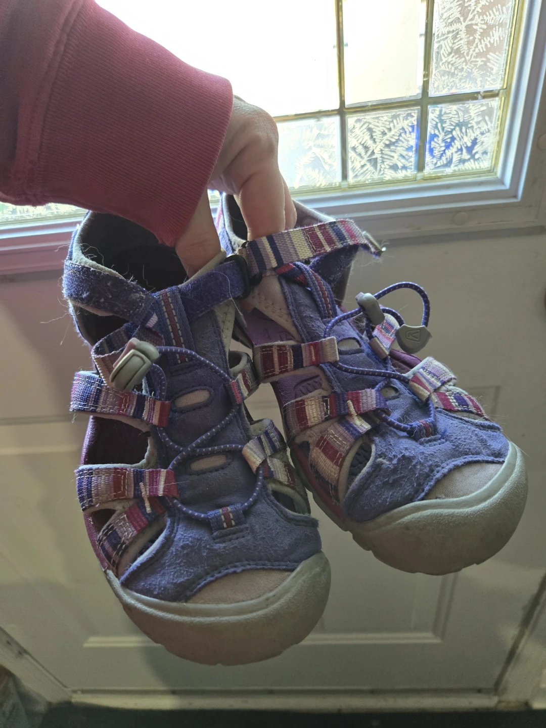 KEEN Kids' Newport H2 Sandals Purple/Grey Size 5 Youth