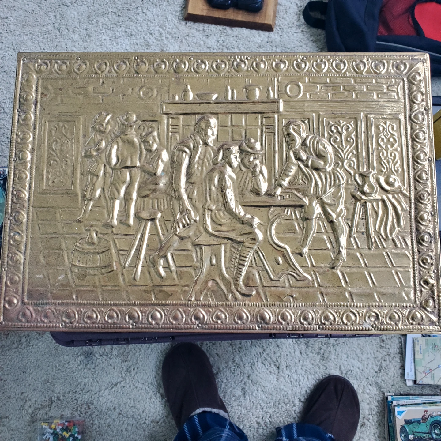 Vintage Brass Decorative Chest - photo 2
