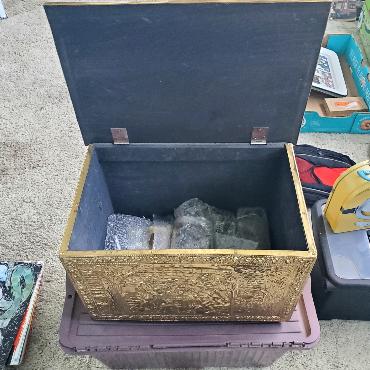 Vintage Brass Decorative Chest - photo 5