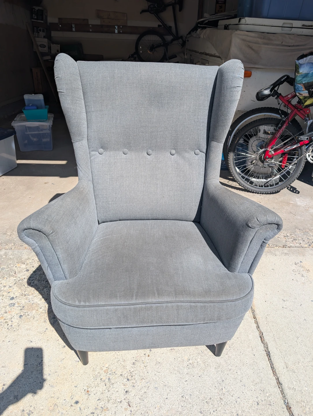 IKEA Strandmon Armchair - Nordvalla dark gray