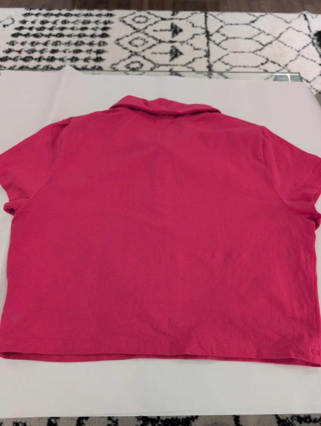 Tna Red/Pink cropped Polo Shirt size L - photo 3