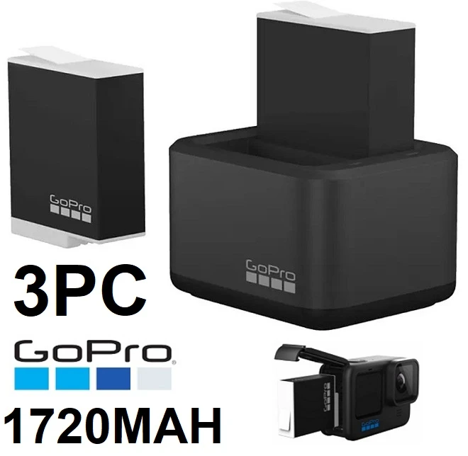 GoPro Dual Battery Charger + 2 Enduro Batteries