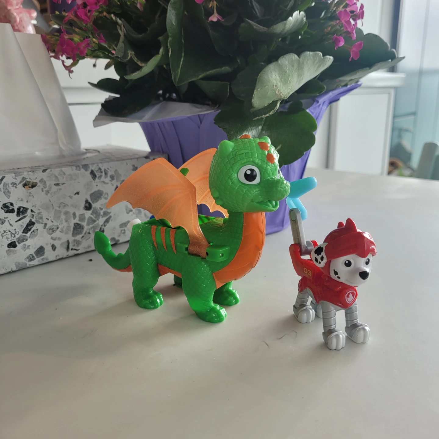 Paw Patrol Dragon and Marshall Toy Set
