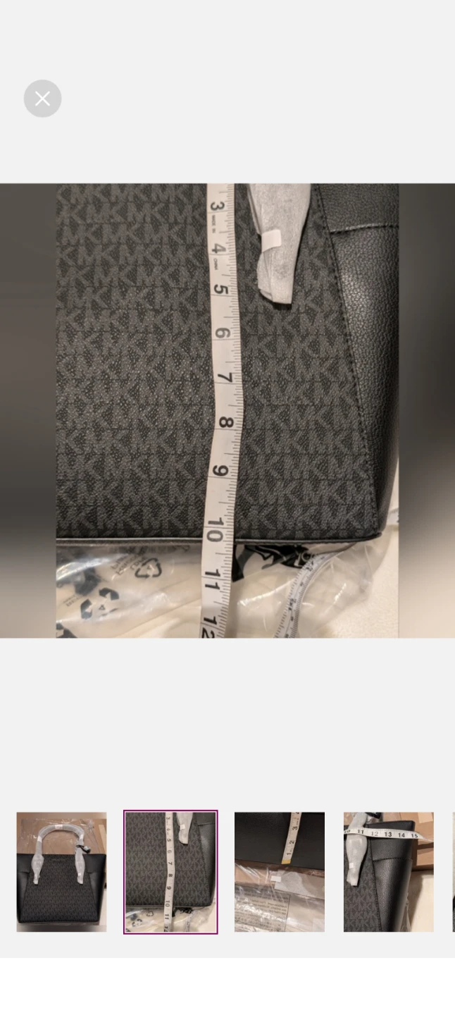 Michael Kors Tote Bag - Black MK Signature NEW - photo 2