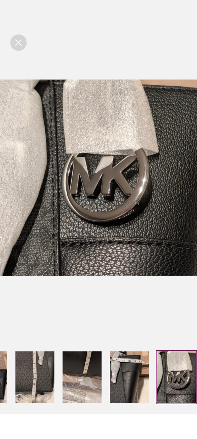 Michael Kors Tote Bag - Black MK Signature NEW - photo 4