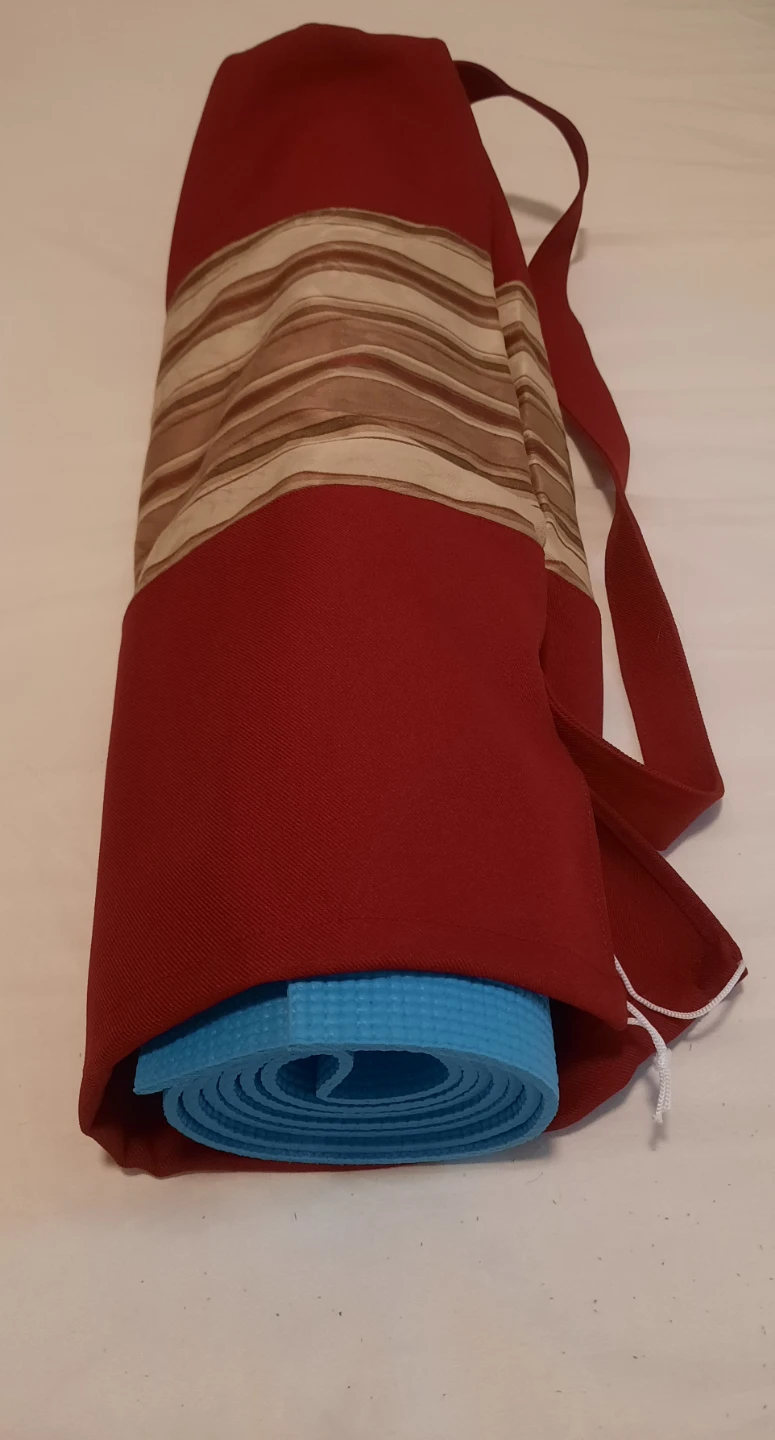 Red Yoga Mat Bag with Striped Accent - photo 3