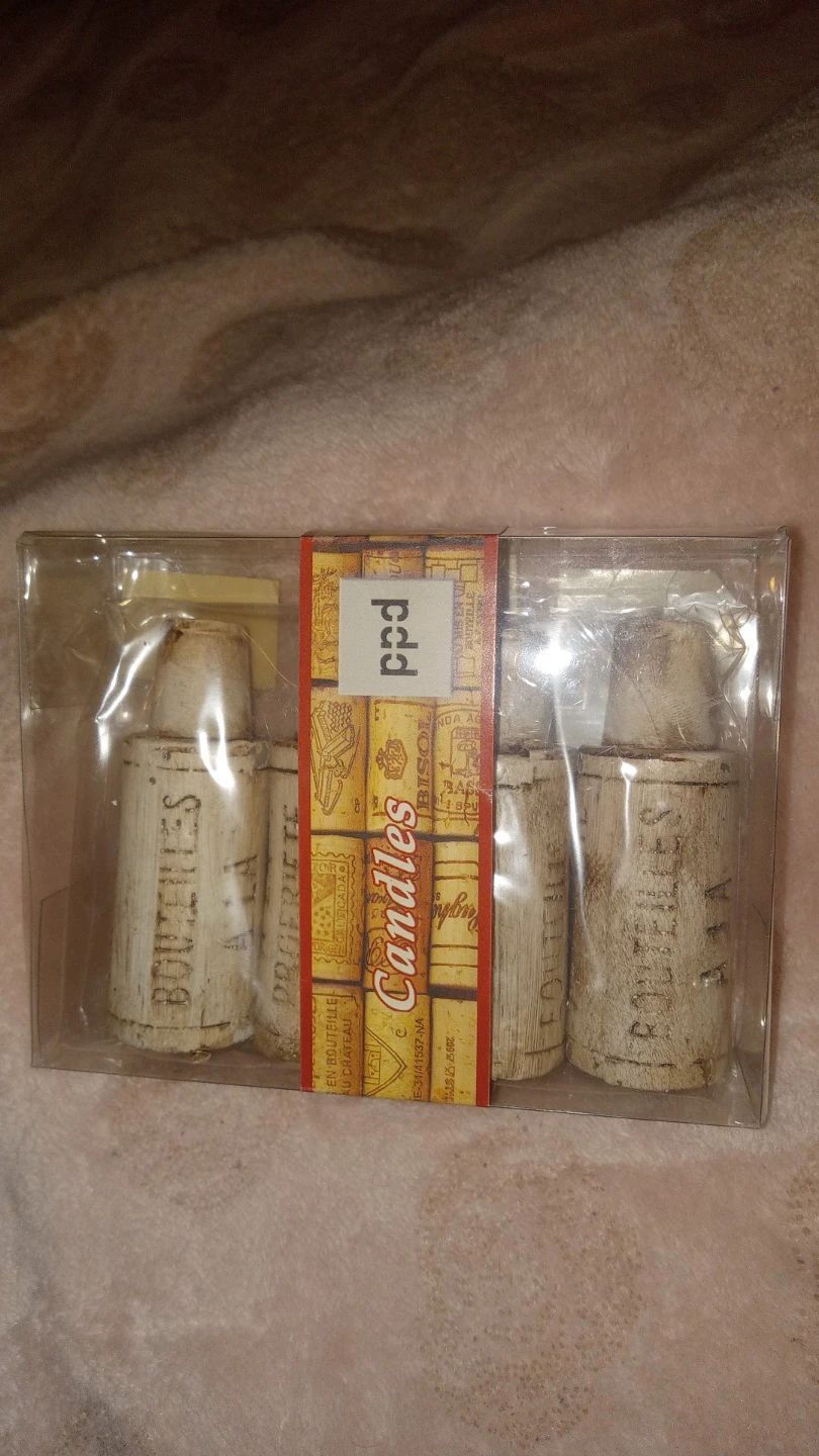 Set of 4 Cork Scented Candles