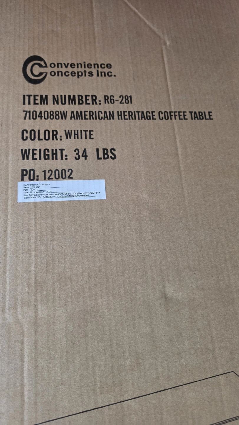 White coffee table - photo 2