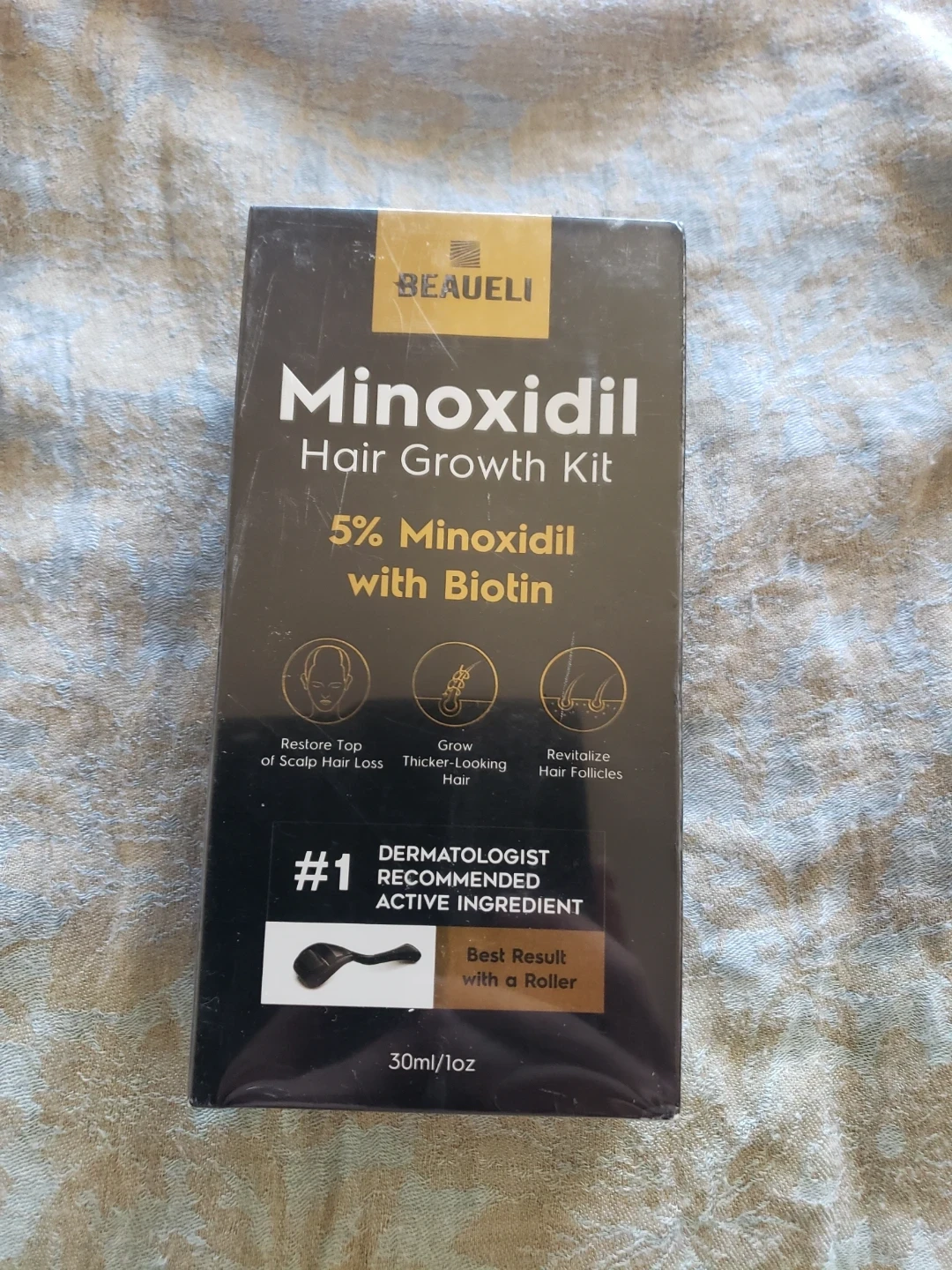 BEAUELI Minoxidil Hair Growth Kit 5% with Biotin