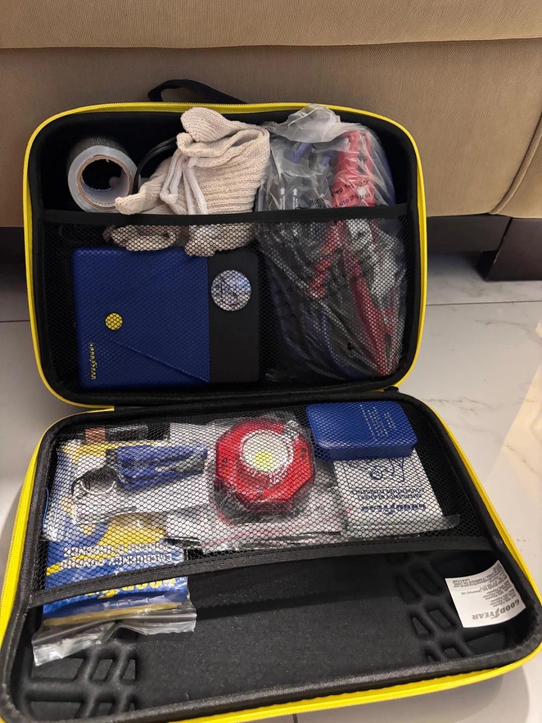 Goodyear Emergency Car Kit with Jumper Cables and Tire Inflator - photo 3