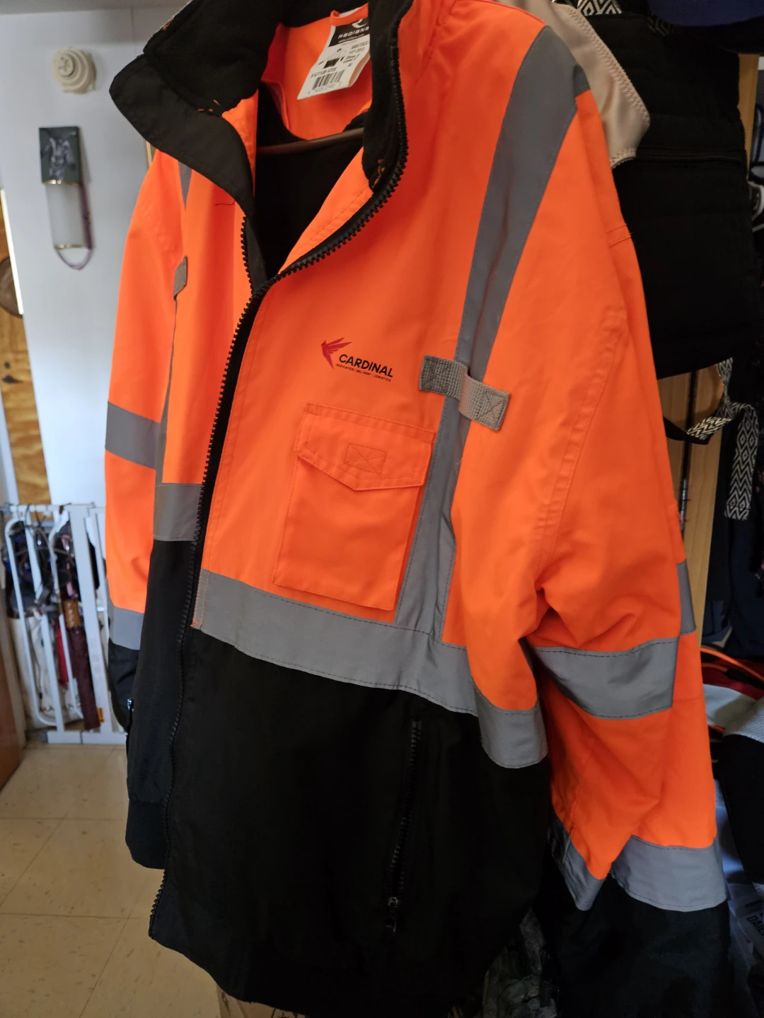 Cardinal Safety Work Jacket - Orange/Black - photo 4