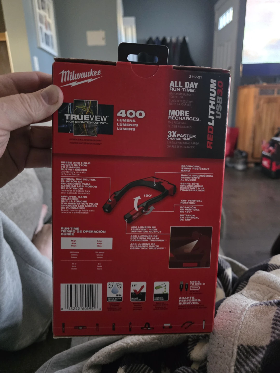 Milwaukee REDLITHIUM USB 3.0 Rechargeable 400 Lumens Neck Light - photo 2
