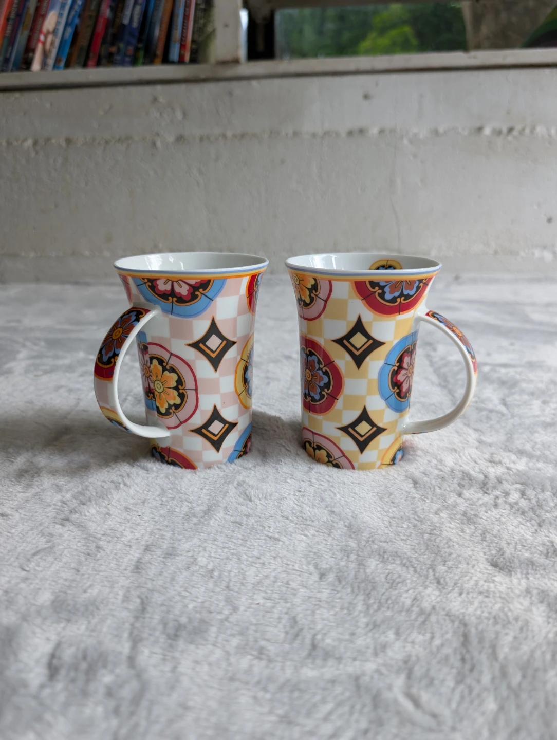 Maxwell & Williams Kaleidoscope porcelain mug x 2