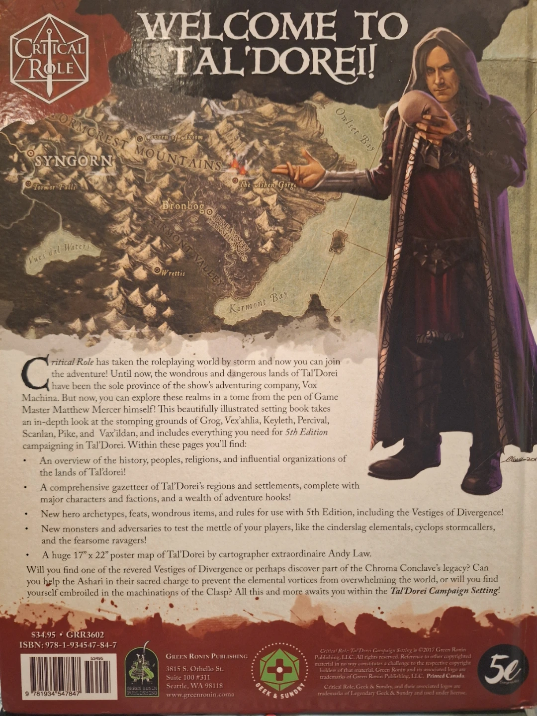 Critical Role Tal'Dorei Campaign Setting Book - photo 2