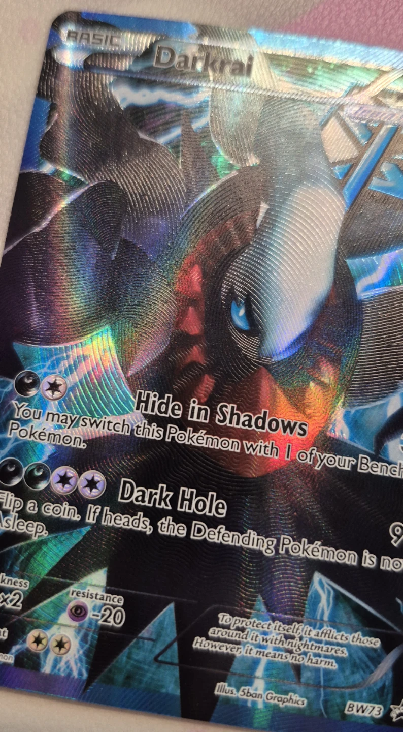 Darkrai bw73 damaged back - photo 2