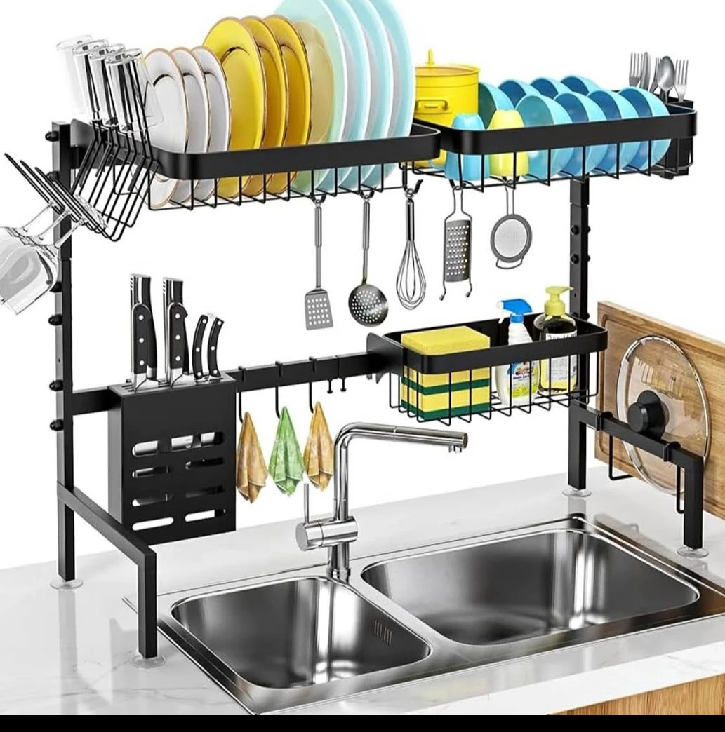 Adjustable Over-the-Sink Dish Rack - photo 2