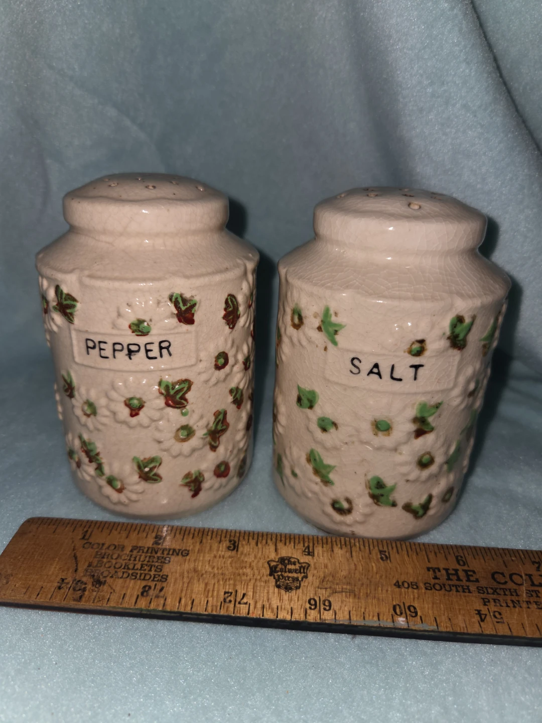 Vintage Floral Salt and Pepper Shakers
