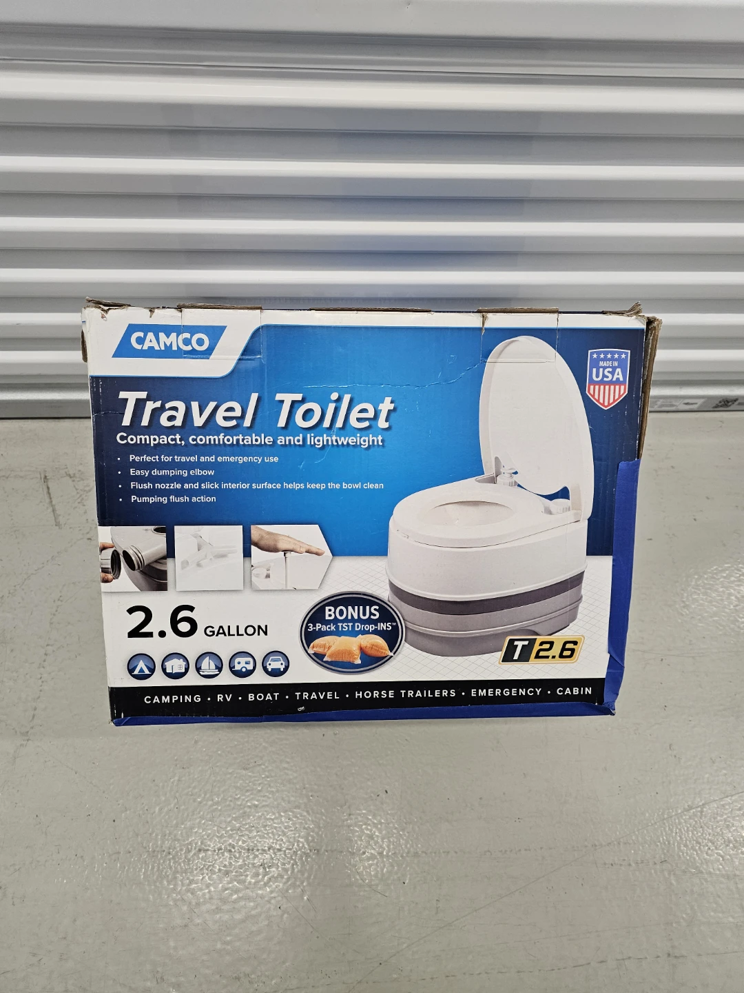 Camco 2.6 Gallon Travel Toilet