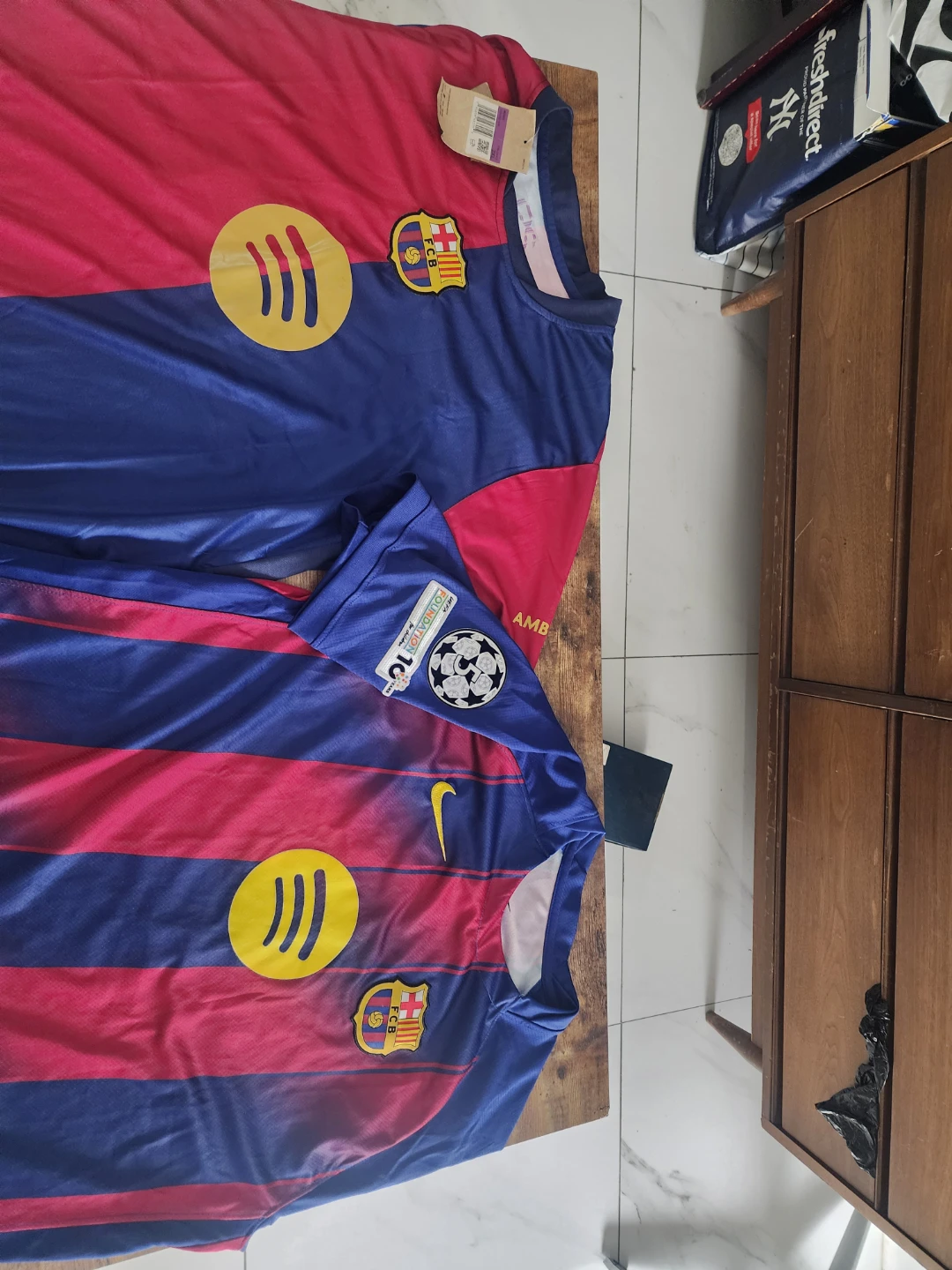 Soccer Jerseys: Real Madrid, fcBarcelona, - photo 3