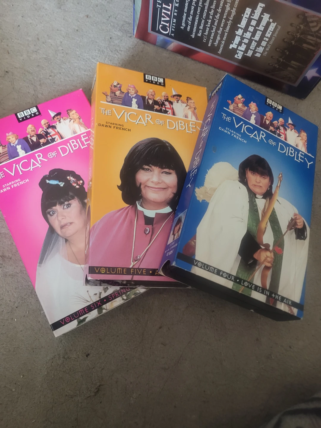 The Vicar of Dibley VHS Tapes - Volumes 4, 5, & 6