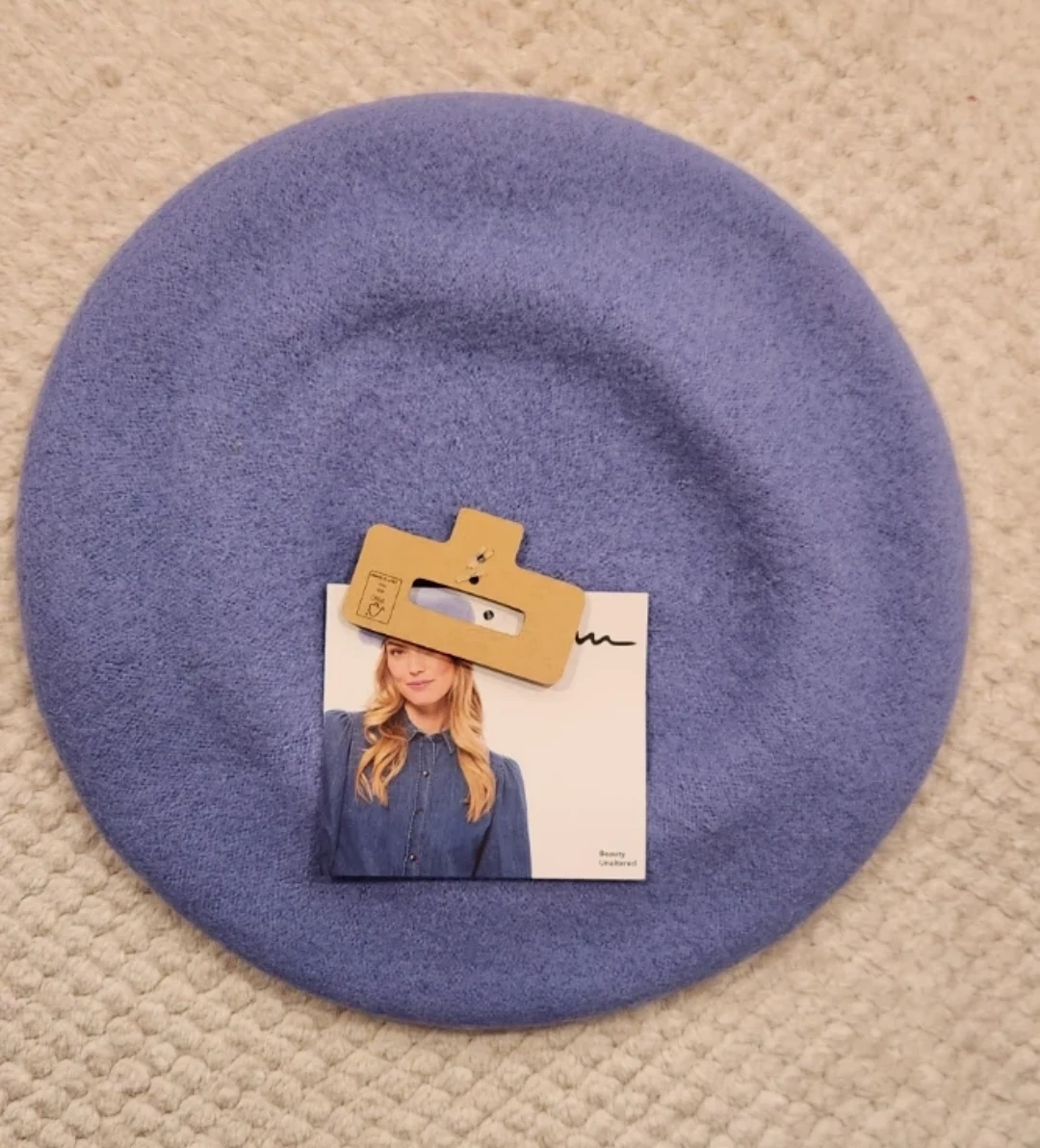 Beanie Beret Hat - Periwinkle