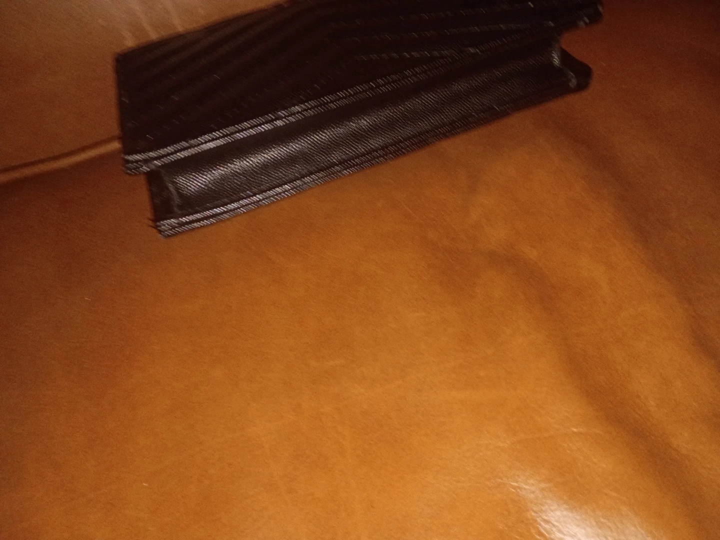 Saint Laurent Black Leather Wallet with Gold Chain - photo 3