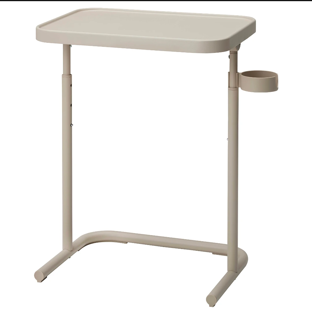 Ikea Adjustable Side Table with Cup Holder