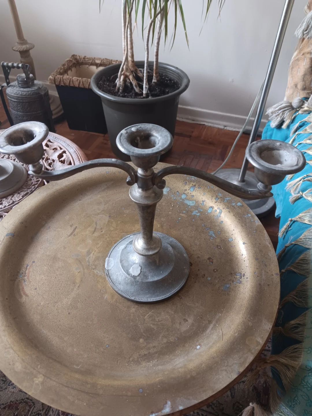 Vintage 3-Arm Candelabra