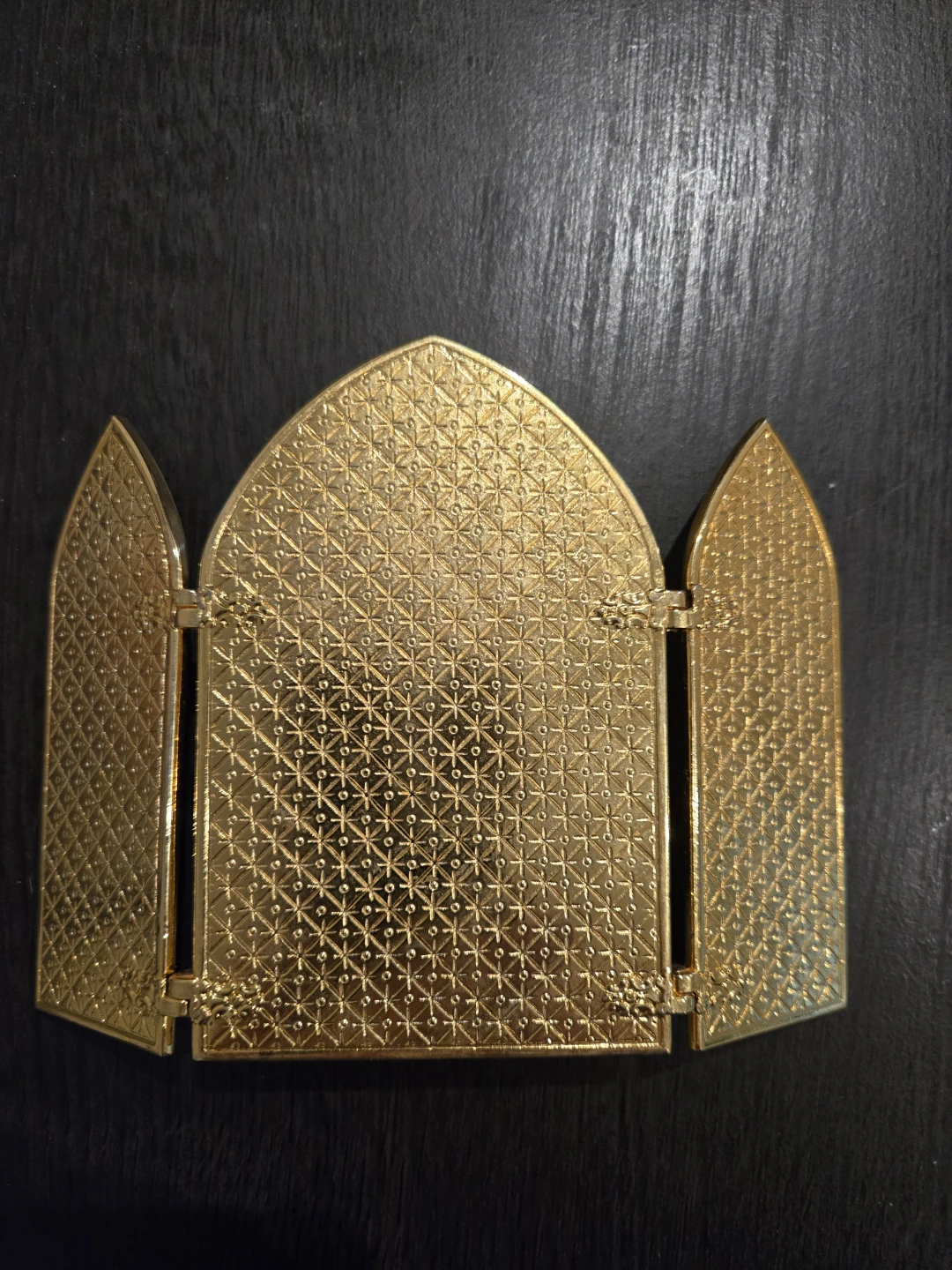 Gold Triptych Nativity Scene - photo 5
