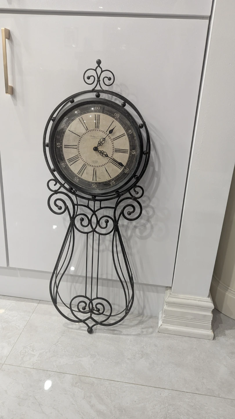Vintage Style Metal Wall Clock