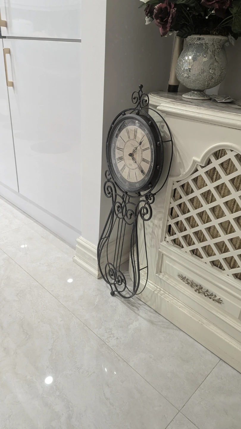 Vintage Style Metal Wall Clock - photo 2