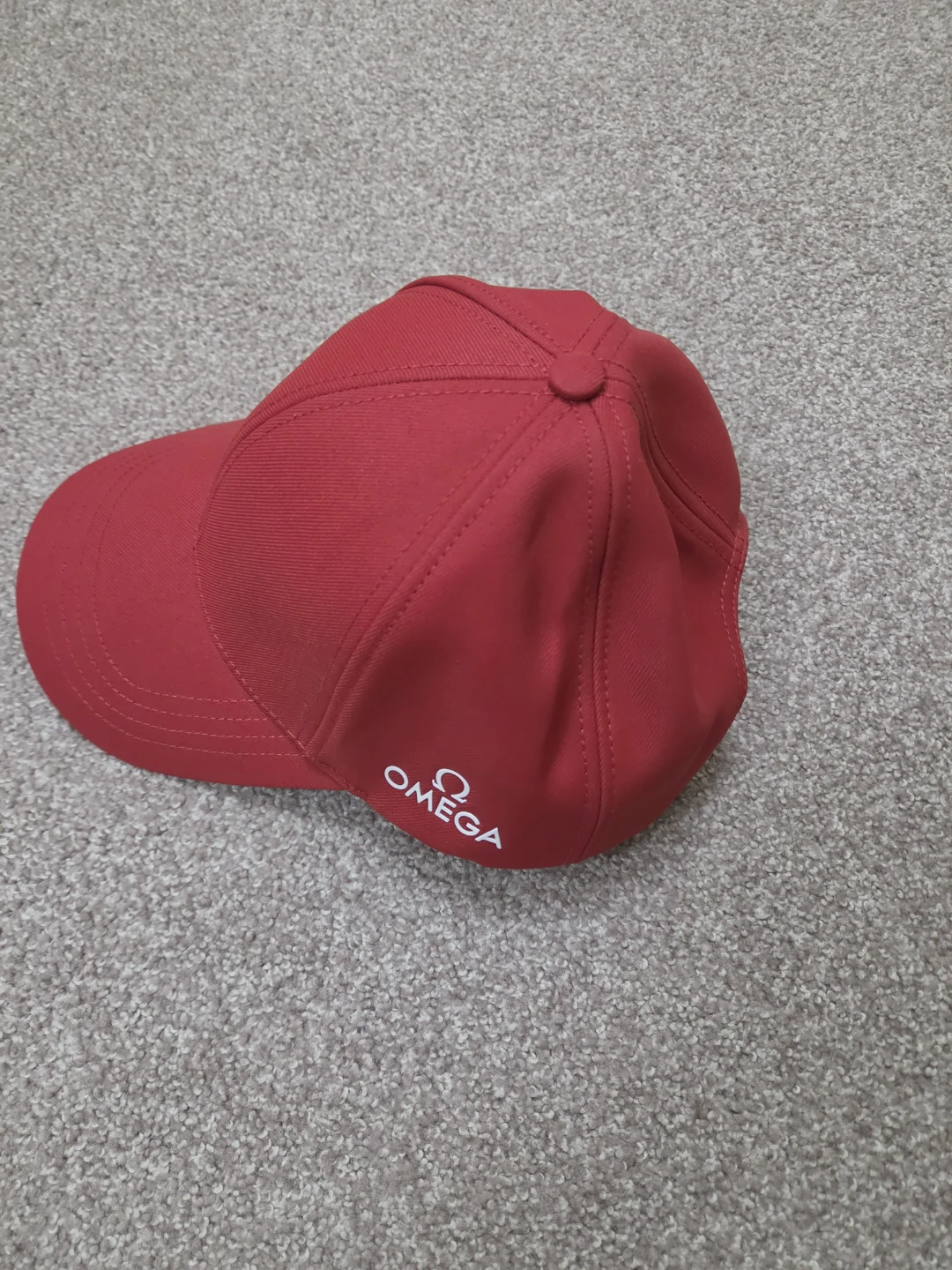 Red Omega Baseball Cap