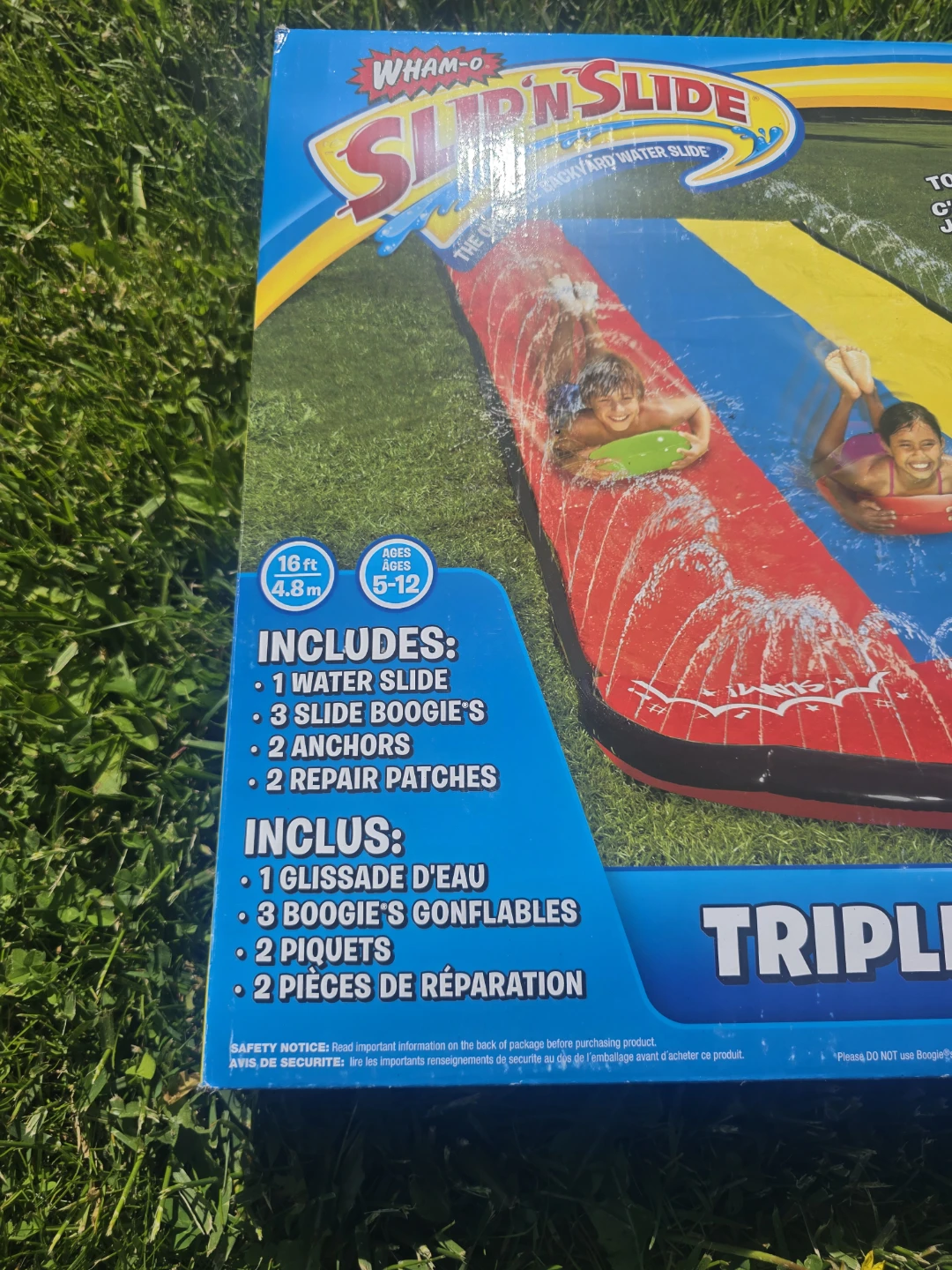 Wham-O Slip 'n Slide Triple Racer Backyard Water Slide - photo 2