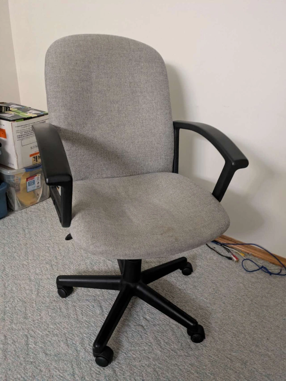Office Chair - Grey Fabric