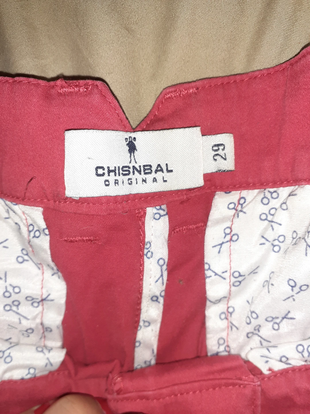 Chisnbai Original Red Shorts Size 29 - photo 2